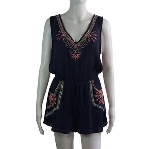 Blu Pepper Rayon Romper Size Medium